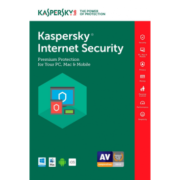 Kaspersky Internet Security 2019 - 1-Year / 1-Device US/CA [KEYCODE]